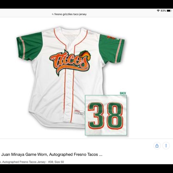fresno grizzlies jersey